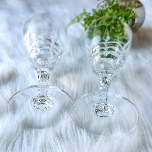 Vintage Cristal d'Arques Durand Chateaudun Fine French Wine Crystal Cut Glass - Picture 5 of 6